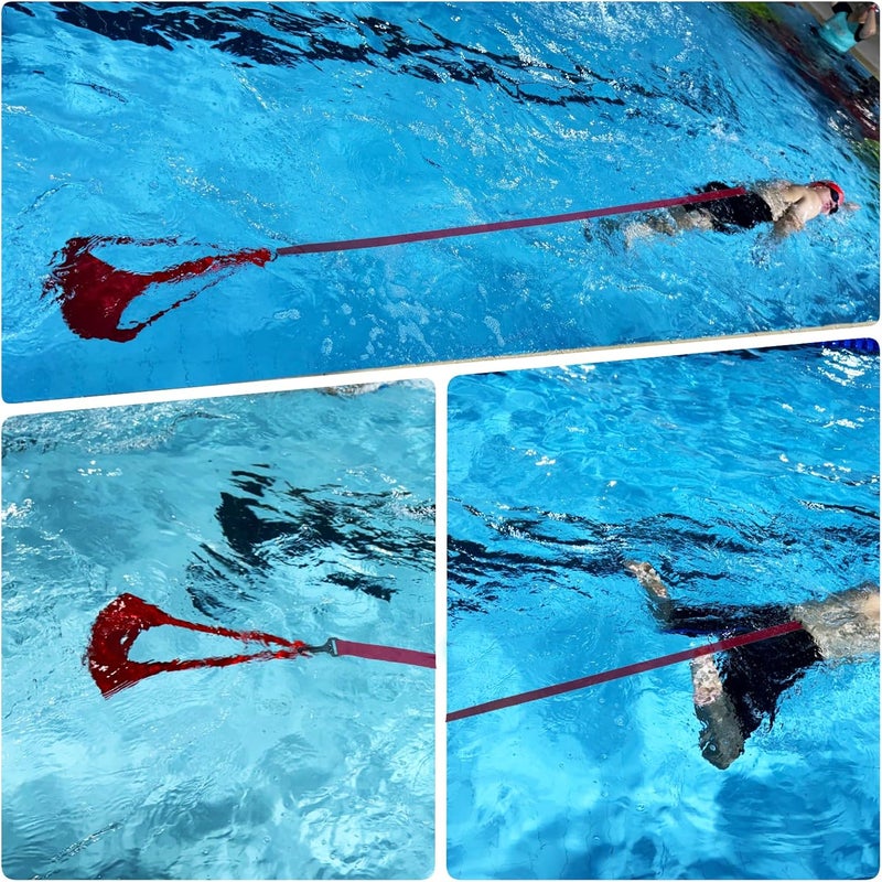 CORECISE Swimming Resistance Training Set - Aquatic Resistance Belt, Swim Parachute, Pool Trainer Set - Image 5